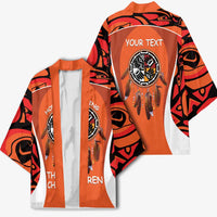Personalized Orange Day Canada Kimono Honouring The Children Haida Pattern - Wonder Print Shop