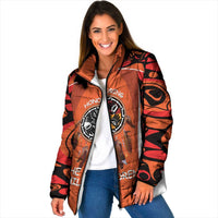 Personalized Orange Day Canada Padded Jacket Honouring The Children Haida Pattern - Wonder Print Shop