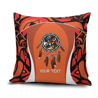 Personalized Orange Day Canada Pillow Cover Honouring The Children Haida Pattern - Wonder Print Shop