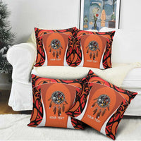 Personalized Orange Day Canada Pillow Cover Honouring The Children Haida Pattern - Wonder Print Shop
