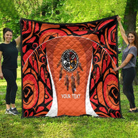 Personalized Orange Day Canada Quilt Honouring The Children Haida Pattern - Wonder Print Shop