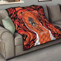 Personalized Orange Day Canada Quilt Honouring The Children Haida Pattern - Wonder Print Shop