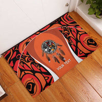 Personalized Orange Day Canada Rubber Doormat Honouring The Children Haida Pattern - Wonder Print Shop