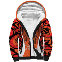 Personalized Orange Day Canada Sherpa Hoodie Honouring The Children Haida Pattern - Wonder Print Shop