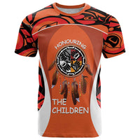 Personalized Orange Day Canada T Shirt Honouring The Children Haida Pattern - Wonder Print Shop