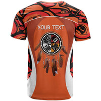 Personalized Orange Day Canada T Shirt Honouring The Children Haida Pattern - Wonder Print Shop