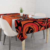Personalized Orange Day Canada Tablecloth Honouring The Children Haida Pattern - Wonder Print Shop