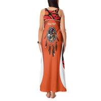 Personalized Orange Day Canada Tank Maxi Dress Honouring The Children Haida Pattern - Wonder Print Shop