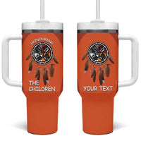Personalized Orange Day Canada Tumbler With Handle Honouring The Children Haida Pattern - Wonder Print Shop