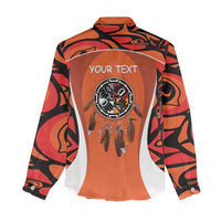 Personalized Orange Day Canada Women Casual Shirt Honouring The Children Haida Pattern - Wonder Print Shop