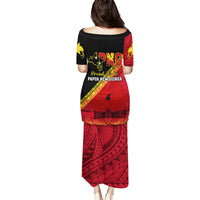 Papua New Guinea Family Matching Puletasi Dress and Hawaiian Shirt Independen Stet bilong Papua Niugini Unique Version - Wonder Print Shop