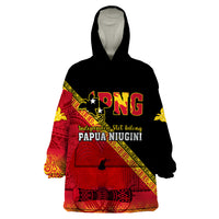 Papua New Guinea Wearable Blanket Hoodie Independen Stet bilong Papua Niugini Unique Version - Wonder Print Shop