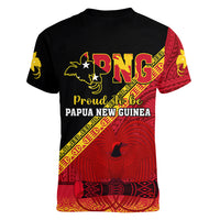 Papua New Guinea Women V Neck T Shirt Independen Stet bilong Papua Niugini Unique Version - Wonder Print Shop