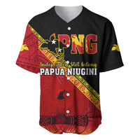 Presonalised Papua New Guinea Baseball Jersey Independen Stet bilong Papua Niugini Unique Version - Wonder Print Shop