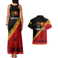 Presonalised Papua New Guinea Couples Matching Tank Maxi Dress and Hawaiian Shirt Independen Stet bilong Papua Niugini Unique Version - Wonder Print Shop