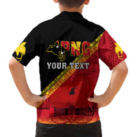 Presonalised Papua New Guinea Family Matching Off Shoulder Maxi Dress and Hawaiian Shirt Independen Stet bilong Papua Niugini Unique Version - Wonder Print Shop