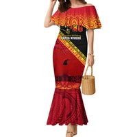 Presonalised Papua New Guinea Mermaid Dress Independen Stet bilong Papua Niugini Unique Version - Wonder Print Shop