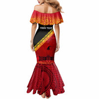 Presonalised Papua New Guinea Mermaid Dress Independen Stet bilong Papua Niugini Unique Version - Wonder Print Shop