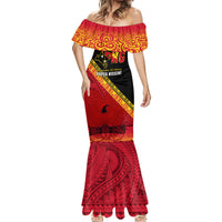 Presonalised Papua New Guinea Mermaid Dress Independen Stet bilong Papua Niugini Unique Version - Wonder Print Shop