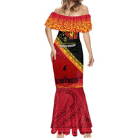 Presonalised Papua New Guinea Mermaid Dress Independen Stet bilong Papua Niugini Unique Version - Wonder Print Shop