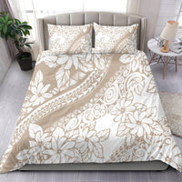 Polynesia Bedding Set Polynesian Tropical Flowers Begie Pastel Vibes - Wonder Print Shop