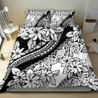 Polynesia Bedding Set Polynesian Tropical Flowers Black Pastel Vibes - Wonder Print Shop