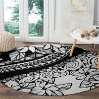 polynesia-round-carpet-polynesian-tropical-flowers-black-pastel-vibes