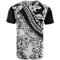 Polynesia T Shirt Polynesian Tropical Flowers Black Pastel Vibes - Wonder Print Shop