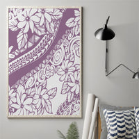 Polynesia Canvas Wall Art Polynesian Tropical Flowers Purple Pastel Vibes - Wonder Print Shop