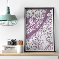 Polynesia Canvas Wall Art Polynesian Tropical Flowers Purple Pastel Vibes - Wonder Print Shop