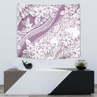 Polynesia Tapestry Polynesian Tropical Flowers Purple Pastel Vibes - Wonder Print Shop