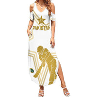 Custom Pakistan Cricket Summer Maxi Dress 2023 Go Shaheens - Wonder Print Shop