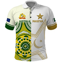 Australia And Pakistan Cricket Polo Shirt Boxing Day 2023 Test Aussie With Shaheens - Wonder Print Shop
