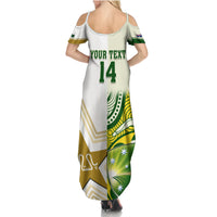 Custom Australia And Pakistan Cricket Summer Maxi Dress Boxing Day 2023 Test Aussie With Shaheens - Wonder Print Shop