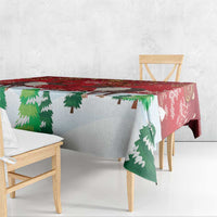 Christmas Canada Tablecloth Joyeux Noel - Caribou With Maple Leaf - Wonder Print Shop