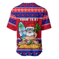 Custom Guam Christmas Baseball Jersey Guaman Santas Felis Pasgua - Wonder Print Shop