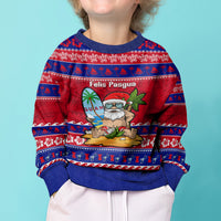 Custom Guam Christmas Kid Ugly Christmas Sweater Guaman Santas Felis Pasgua - Wonder Print Shop