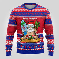 Custom Guam Christmas Ugly Christmas Sweater Guaman Santas Felis Pasgua - Wonder Print Shop