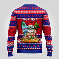 Custom Guam Christmas Ugly Christmas Sweater Guaman Santas Felis Pasgua - Wonder Print Shop