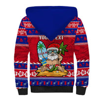 Custom Guam Christmas Sherpa Hoodie Guaman Santas Felis Pasgua - Wonder Print Shop