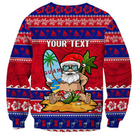 Custom Guam Christmas Sweatshirt Guaman Santas Felis Pasgua - Wonder Print Shop