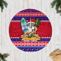 Personalised Guam Christmas Tree Skirt Guaman Santas Felis Pasgua - Wonder Print Shop