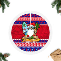 Personalised Guam Christmas Tree Skirt Guaman Santas Felis Pasgua - Wonder Print Shop
