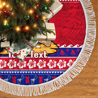 Personalised Guam Christmas Tree Skirt Guaman Santas Felis Pasgua - Wonder Print Shop