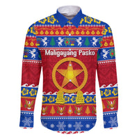 Custom Philippines Christmas Family Matching Short Sleeve Bodycon Dress and Hawaiian Shirt Filipino Parol Maligayang Pasko - Wonder Print Shop