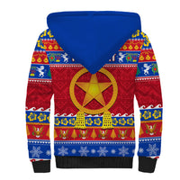 Custom Philippines Christmas Sherpa Hoodie Filipino Parol Maligayang Pasko - Wonder Print Shop