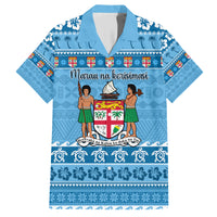 Custom Fiji Christmas Hawaiian Shirt Fijian Tapa Marau na Kerisimasi - Wonder Print Shop