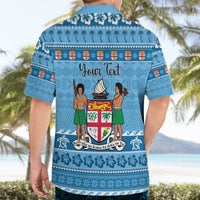 Custom Fiji Christmas Hawaiian Shirt Fijian Tapa Marau na Kerisimasi - Wonder Print Shop