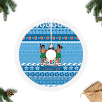 Personalised Fiji Christmas Tree Skirt Fijian Tapa Marau na Kerisimasi - Wonder Print Shop