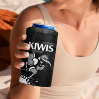 Custom Aotearoa Rugby 4 in 1 Can Cooler Tumbler Maori Kiwi - Mascot Style - Wonder Print Shop